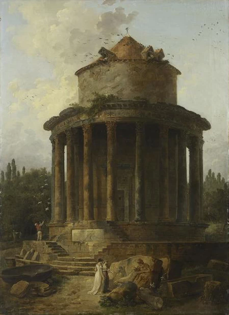 Il tempio rotondo dedicato a Venere - Louvre, Parigi